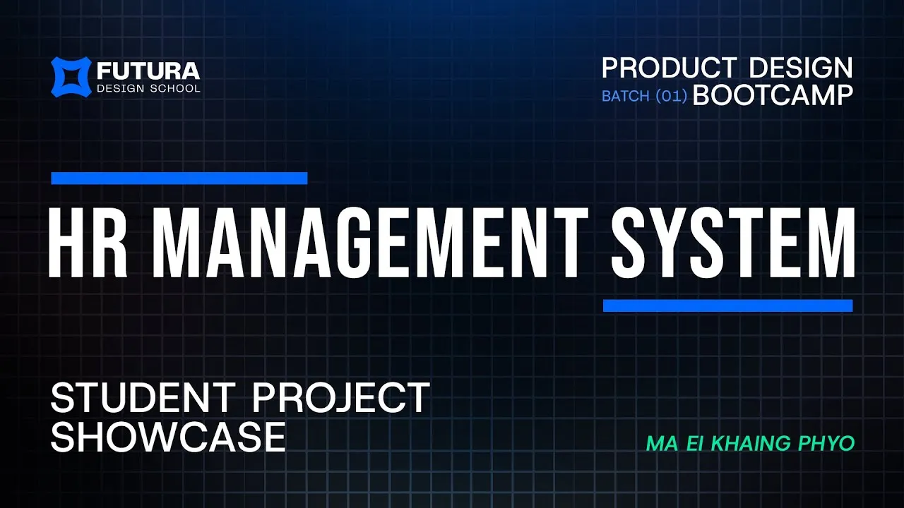 HR Management System student project showcase by Ma Ei Khaing Phyo